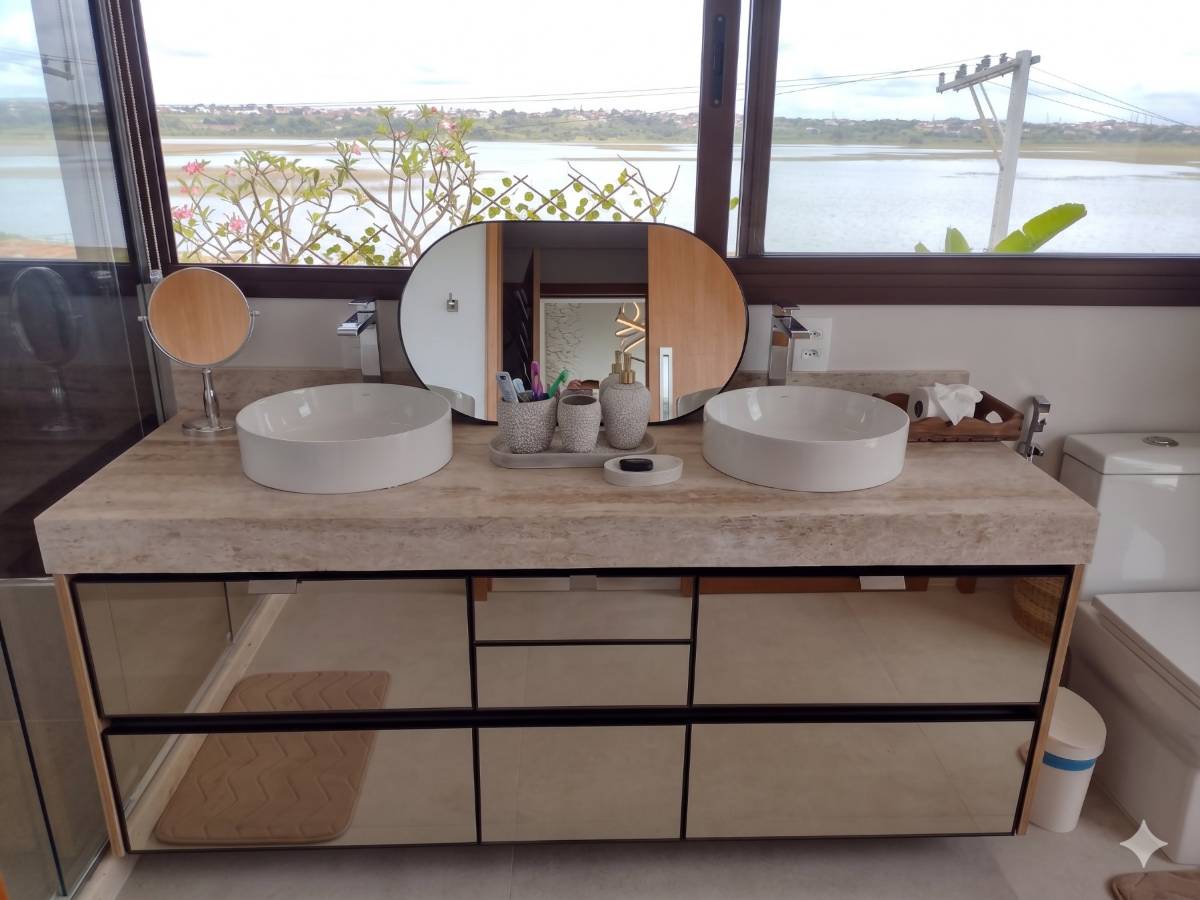 Banheiro e lavabo planejados